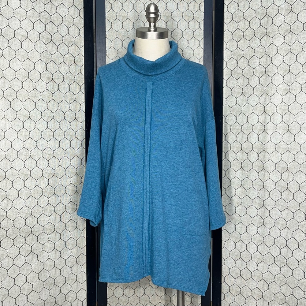 Pure Jill Cowl Neck Tunic Sweater with Pockets